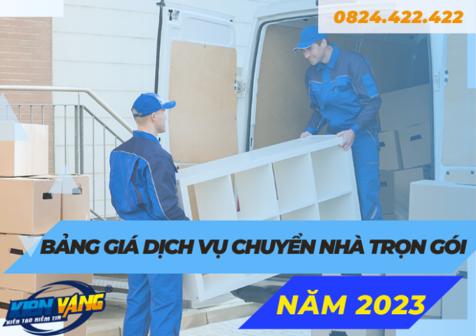 Bảng giá dịch vụ chuyển nhà trọn gói Kiến Vàng Chính Hãng