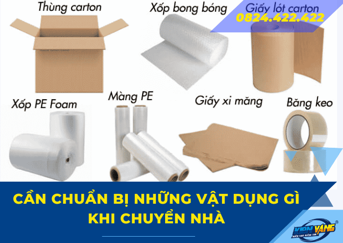 Cần chuẩn bị những vật dụng gì khi chuyển nhà