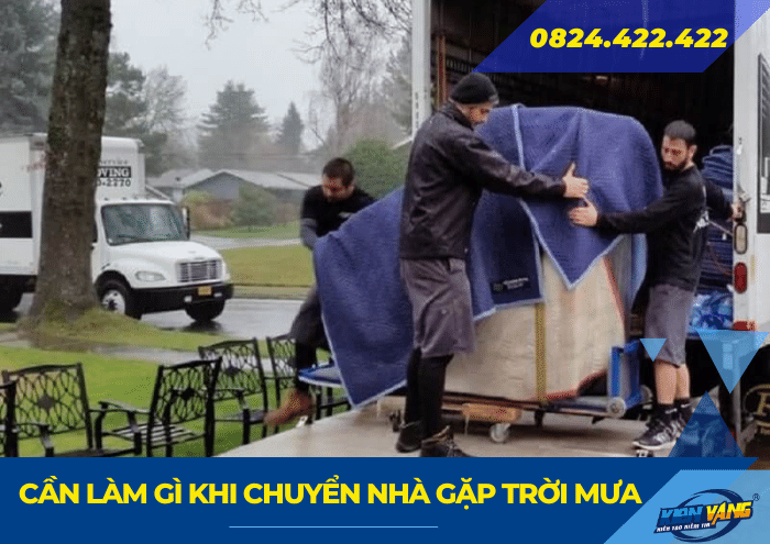 Cần làm gì khi chuyển nhà gặp trời mưa