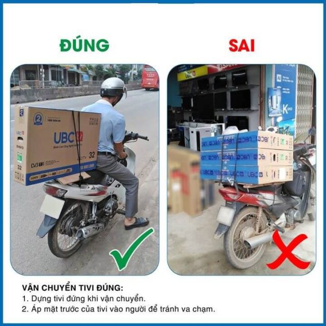 Hướng dẫn vận chuyển Tivi đúng cách, an toàn