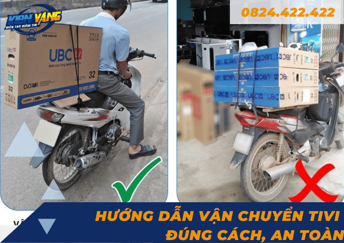 Hướng dẫn vận chuyển Tivi đúng cách, an toàn