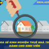 Chia sẻ kinh nghiệm thuê nhà trọ dành cho sinh viên